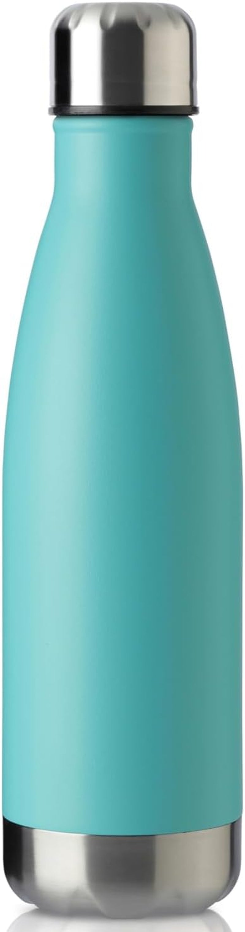 17Oz Sport Water Bottle 12 Pack Vacuum Insulated Stainless Steel Leak-Proof Double Wall Cola Shape Water Bottle,Keep Drinks Hot & Cold (Cold Gray,12 Pack)
