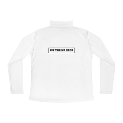 Ladies Fitness Quarter-Zip Pullover - Activewear, Workout Top, Sports Gear, Casual Jacket, Outdoor Layer
