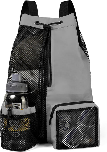 Drawstring Backpack for Men Women Athletic Gym Sports Workout Beach Swim