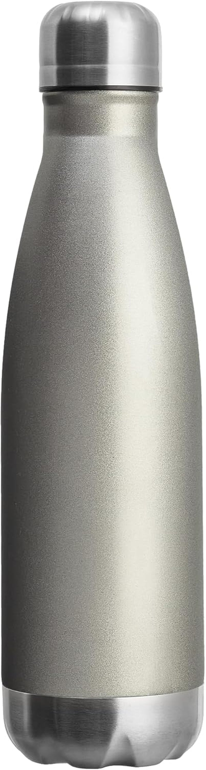 17Oz Sport Water Bottle 12 Pack Vacuum Insulated Stainless Steel Leak-Proof Double Wall Cola Shape Water Bottle,Keep Drinks Hot & Cold (Cold Gray,12 Pack)
