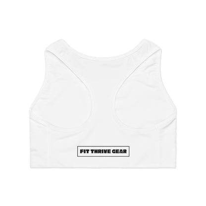 Motivational Sports Bra, Fitness Gear, Workout Top, Activewear, Gym Essential, Stylish Athletic Bra