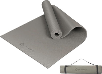 Yoga Mat with Carry Strap for Yoga Pilates Fitness and Floor Workout at Home and Gym Non-Slip 9 Colors