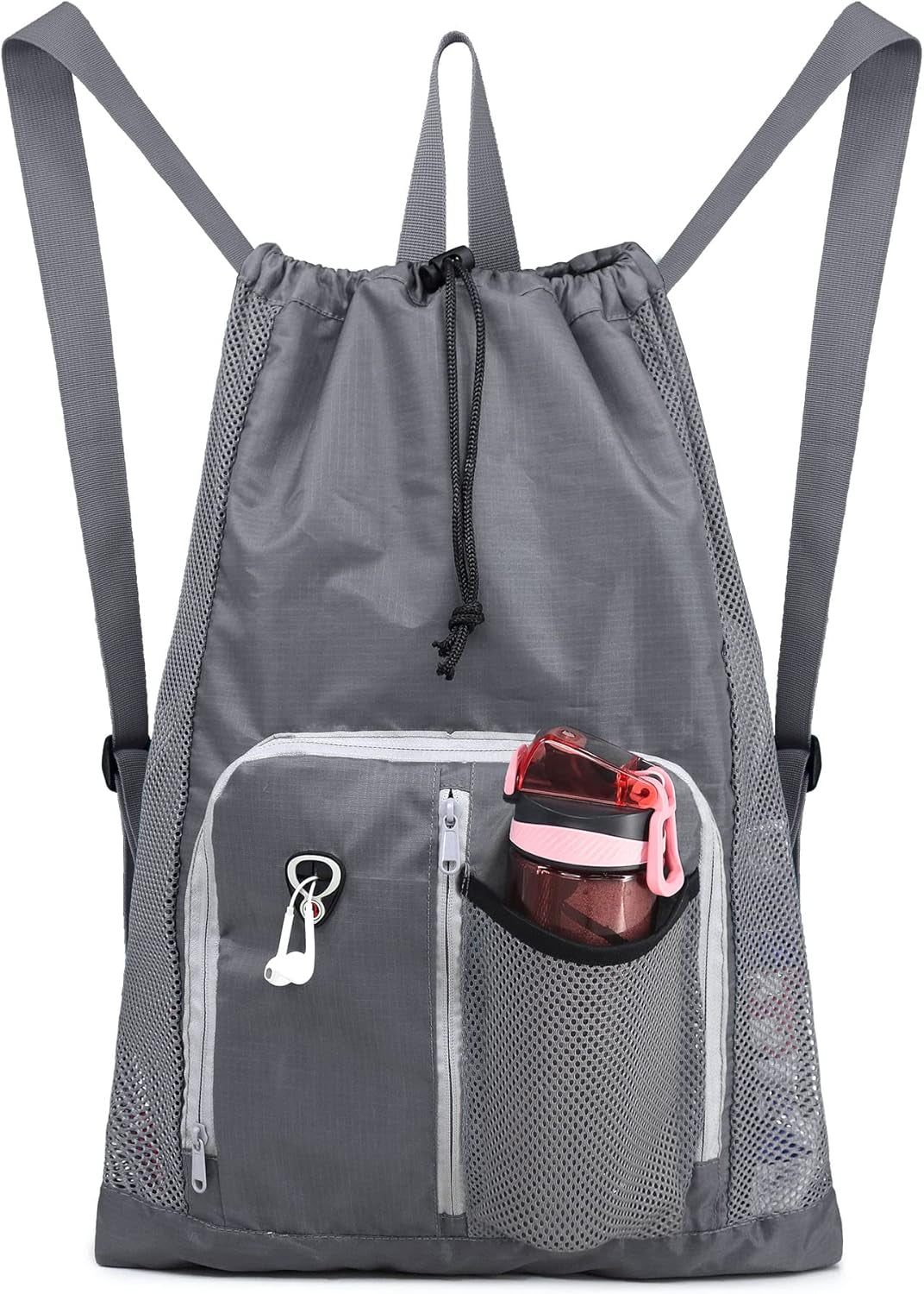 Drawstring Backpack for Men Women Athletic Gym Sports Workout Beach Swim