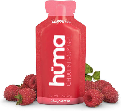 Huma Chia Energy Gel, Blueberries, 12 Gels - Premier Sports Nutrition for Endurance Exercise