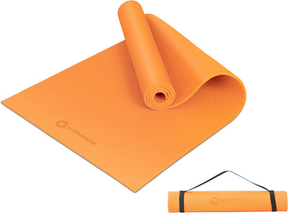 Yoga Mat with Carry Strap for Yoga Pilates Fitness and Floor Workout at Home and Gym Non-Slip 9 Colors