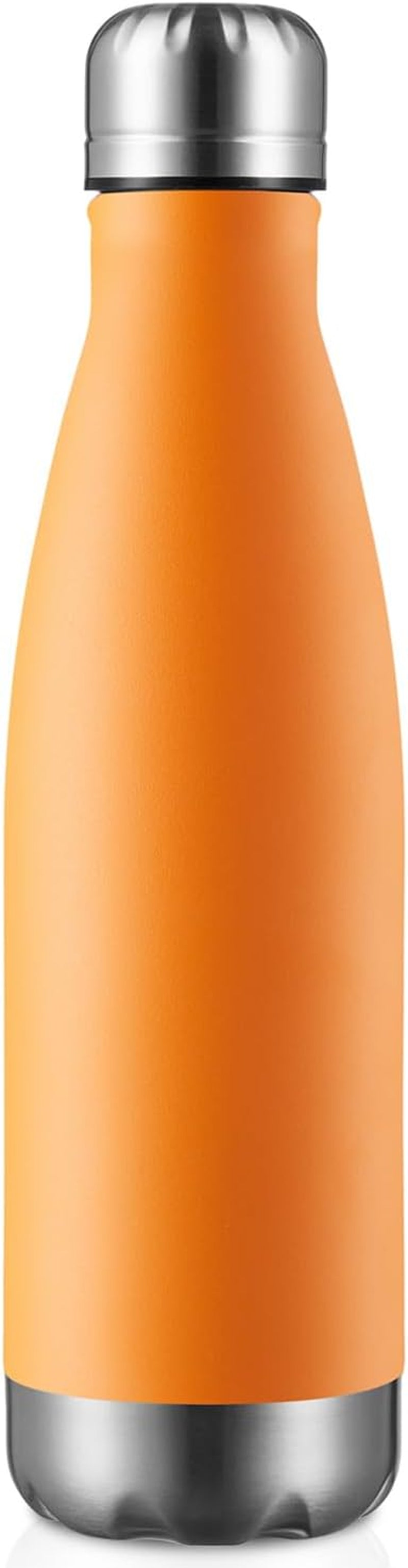 17Oz Sport Water Bottle 12 Pack Vacuum Insulated Stainless Steel Leak-Proof Double Wall Cola Shape Water Bottle,Keep Drinks Hot & Cold (Cold Gray,12 Pack)