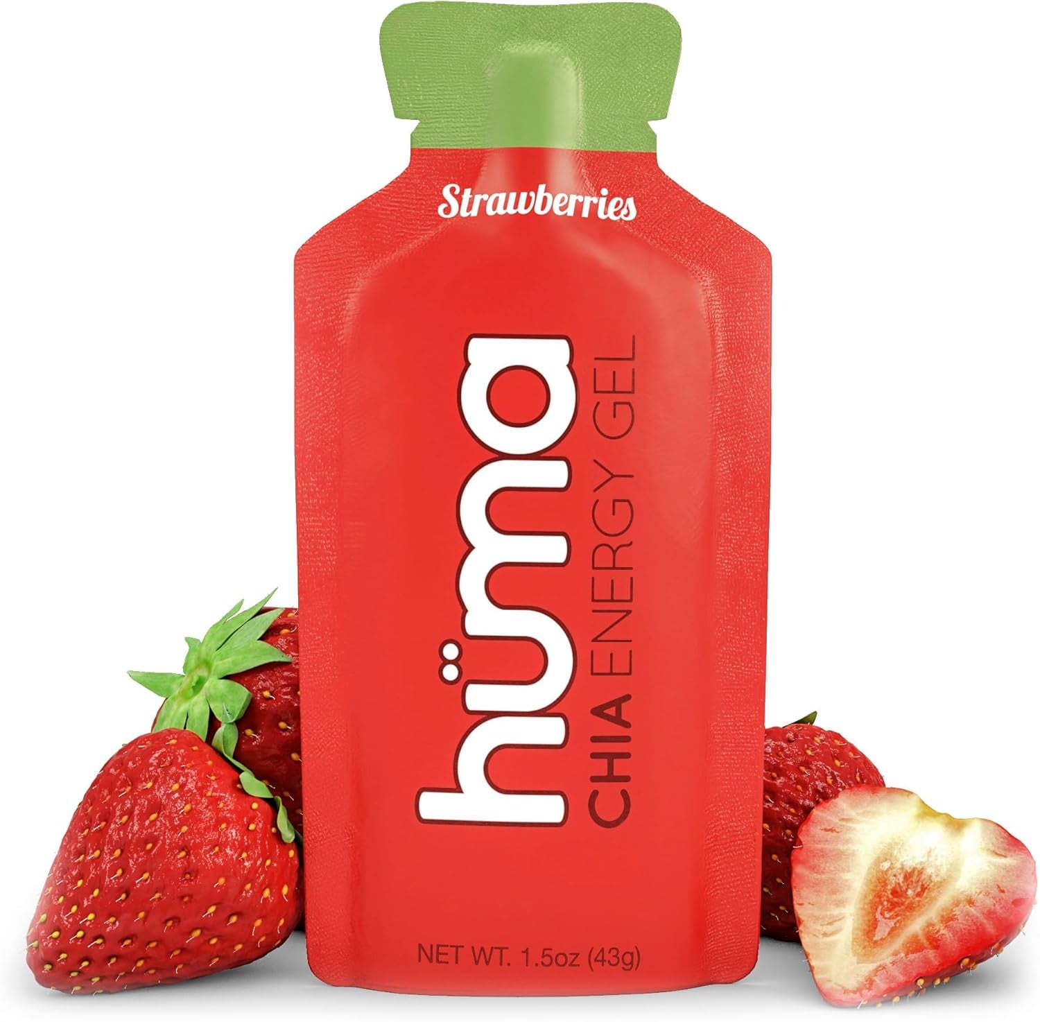 Huma Chia Energy Gel, Blueberries, 12 Gels - Premier Sports Nutrition for Endurance Exercise