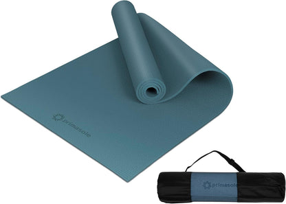Yoga Mat with Carry Strap for Yoga Pilates Fitness and Floor Workout at Home and Gym Non-Slip 9 Colors