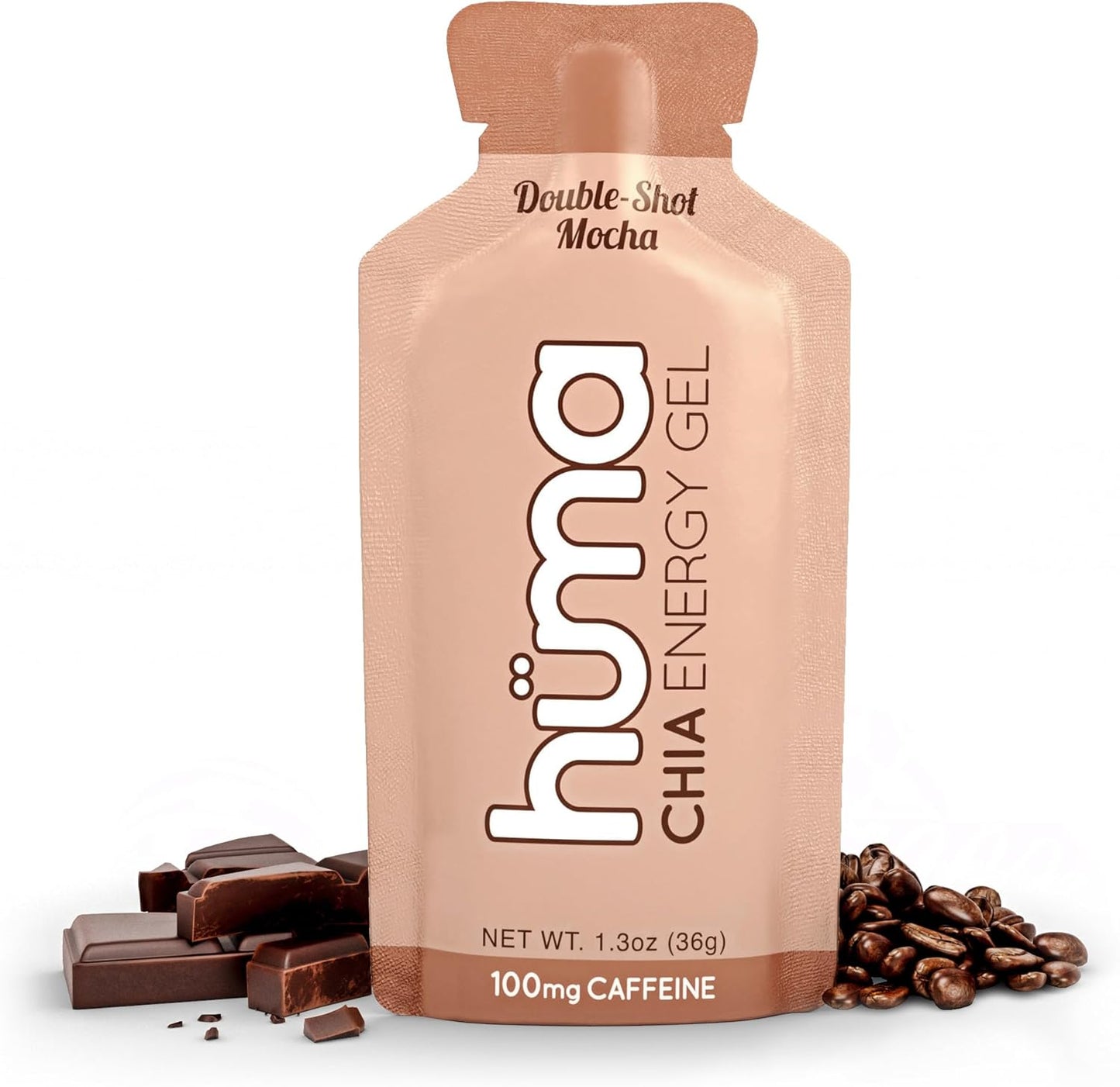Huma Chia Energy Gel, Blueberries, 12 Gels - Premier Sports Nutrition for Endurance Exercise