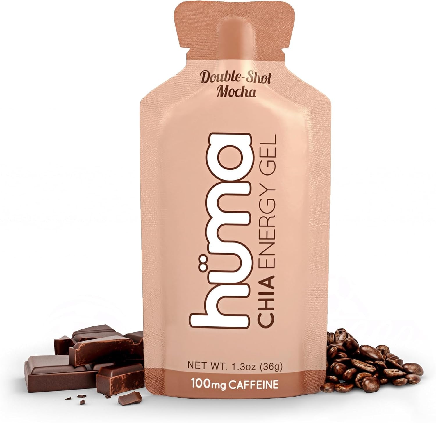 Huma Chia Energy Gel, Blueberries, 12 Gels - Premier Sports Nutrition for Endurance Exercise
