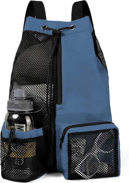Drawstring Backpack for Men Women Athletic Gym Sports Workout Beach Swim