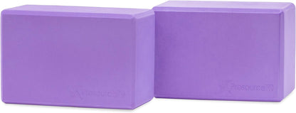 Foam Yoga Blocks, High Density EVA Yoga Bricks 4”X 6” X 9” (Set of 2)