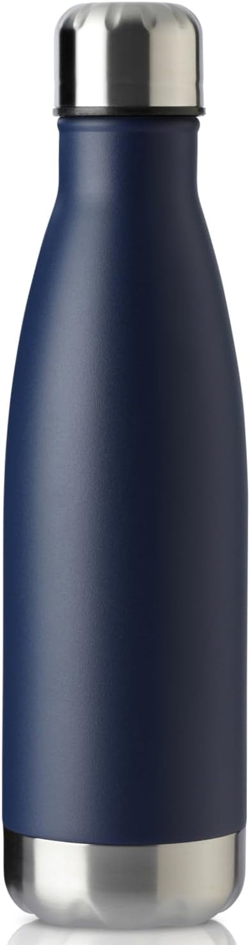 17Oz Sport Water Bottle 12 Pack Vacuum Insulated Stainless Steel Leak-Proof Double Wall Cola Shape Water Bottle,Keep Drinks Hot & Cold (Cold Gray,12 Pack)