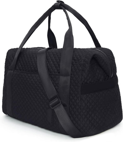 Large Gym Bag with Yoga Mat Buckle, Weekender Overnight Bag for Women, Travel Duffle Bag for Travel Essentials, Carry on Tote Bag Hospital Bag for Labor and Delivery