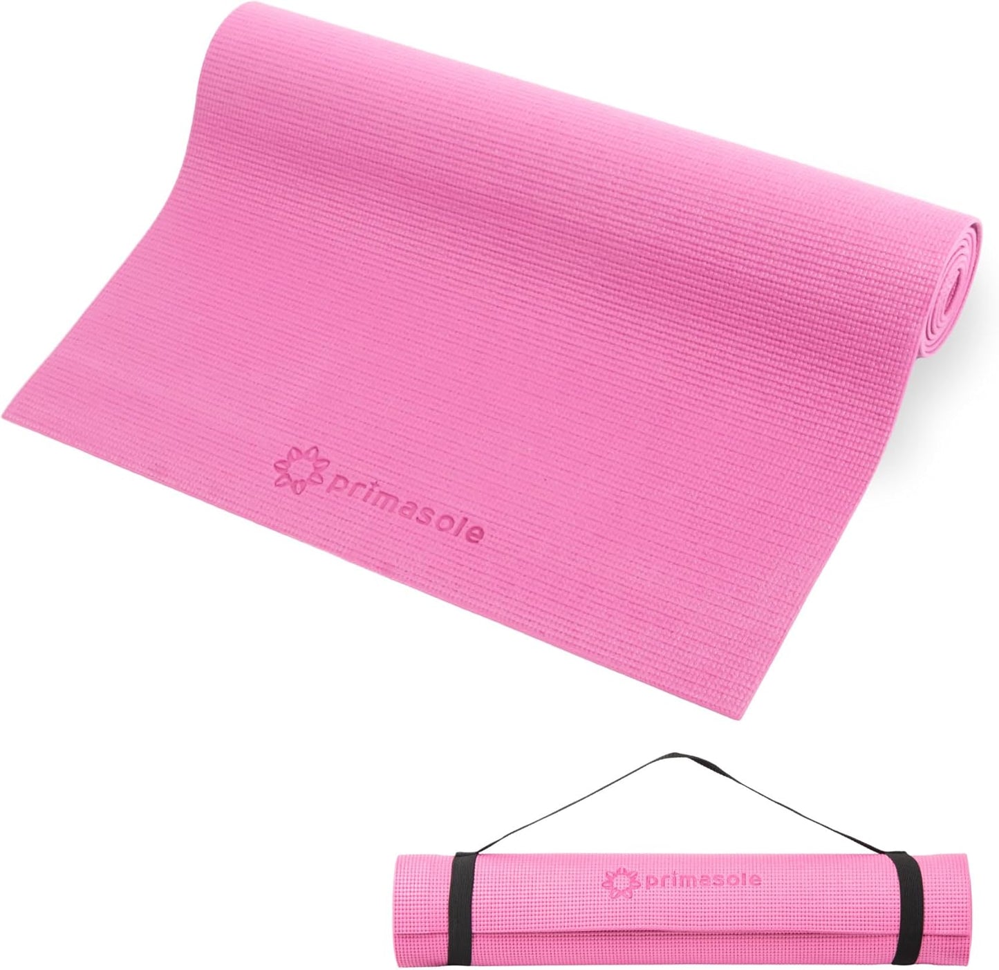 Yoga Mat with Carry Strap for Yoga Pilates Fitness and Floor Workout at Home and Gym Non-Slip 9 Colors