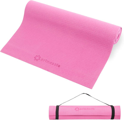 Yoga Mat with Carry Strap for Yoga Pilates Fitness and Floor Workout at Home and Gym Non-Slip 9 Colors